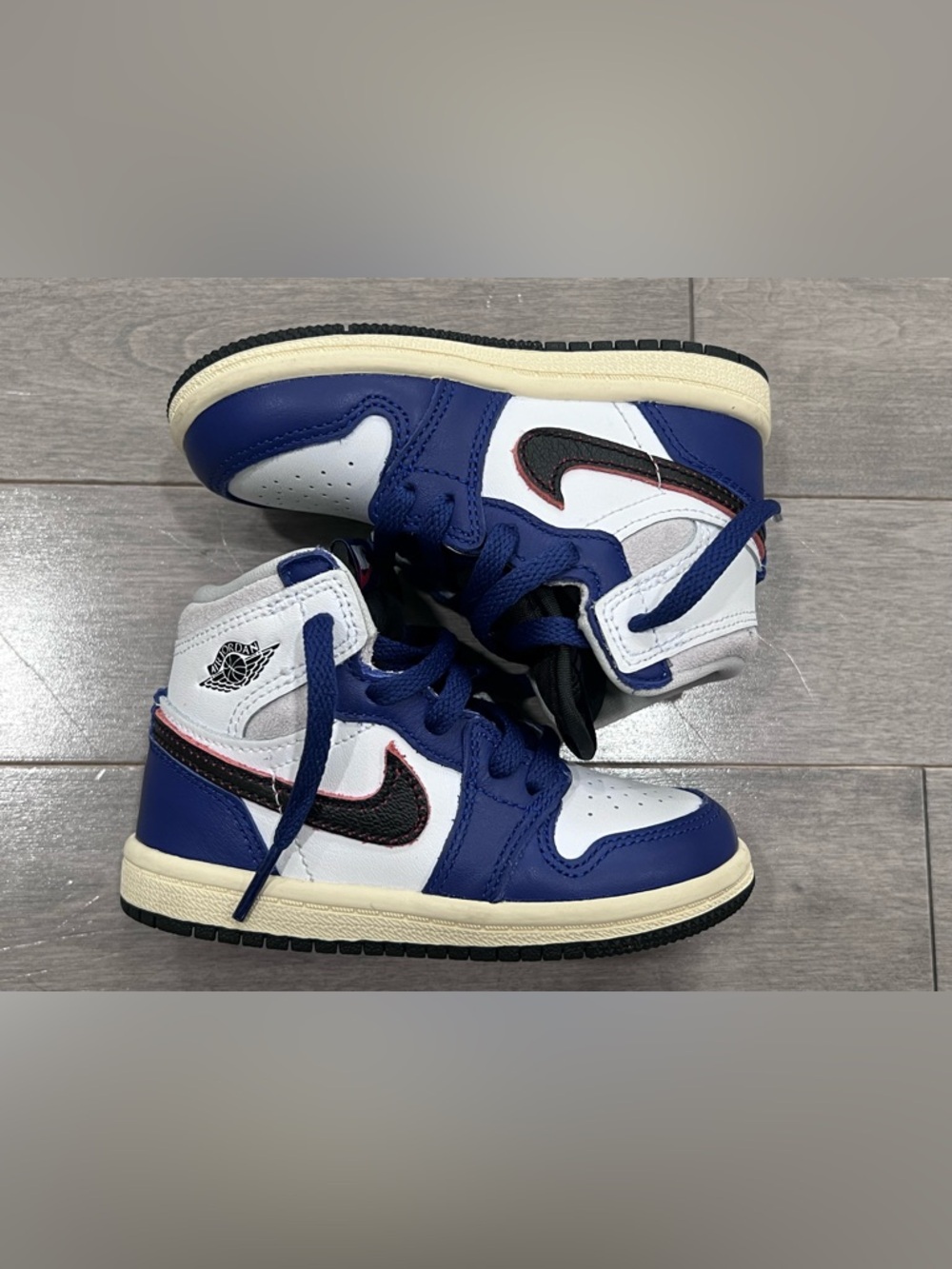 Air Jordan 1 Retro High OG True Blue Toddler Sz 7C FD1413-410 “Rare Air”